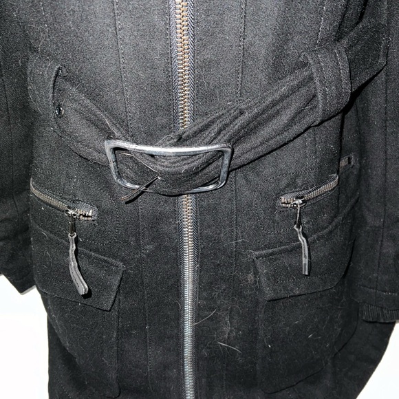 Zara Wool Blend Belted Coat - Picture 4 of 10